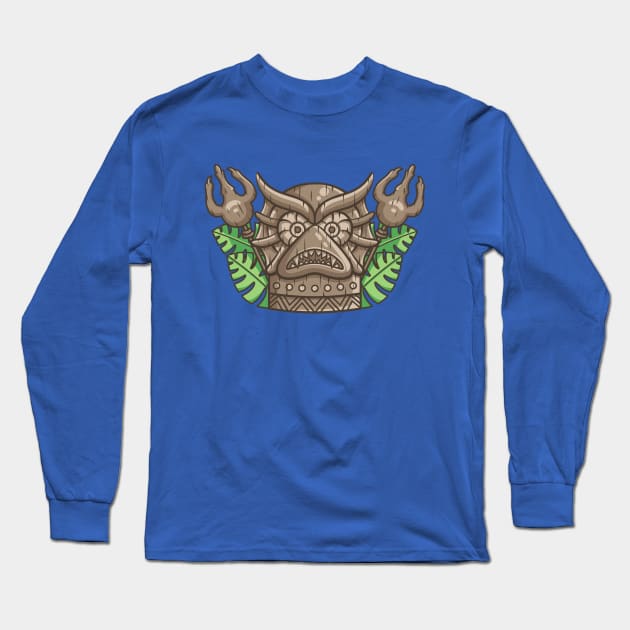 Mer-Man Tiki Long Sleeve T-Shirt by freeves